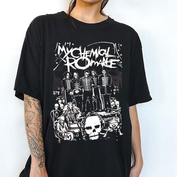 My Chemical Romance Shirt – The Black Parade Is Dead Unisex Rock Band Tee 79 - Picture 1 of 6